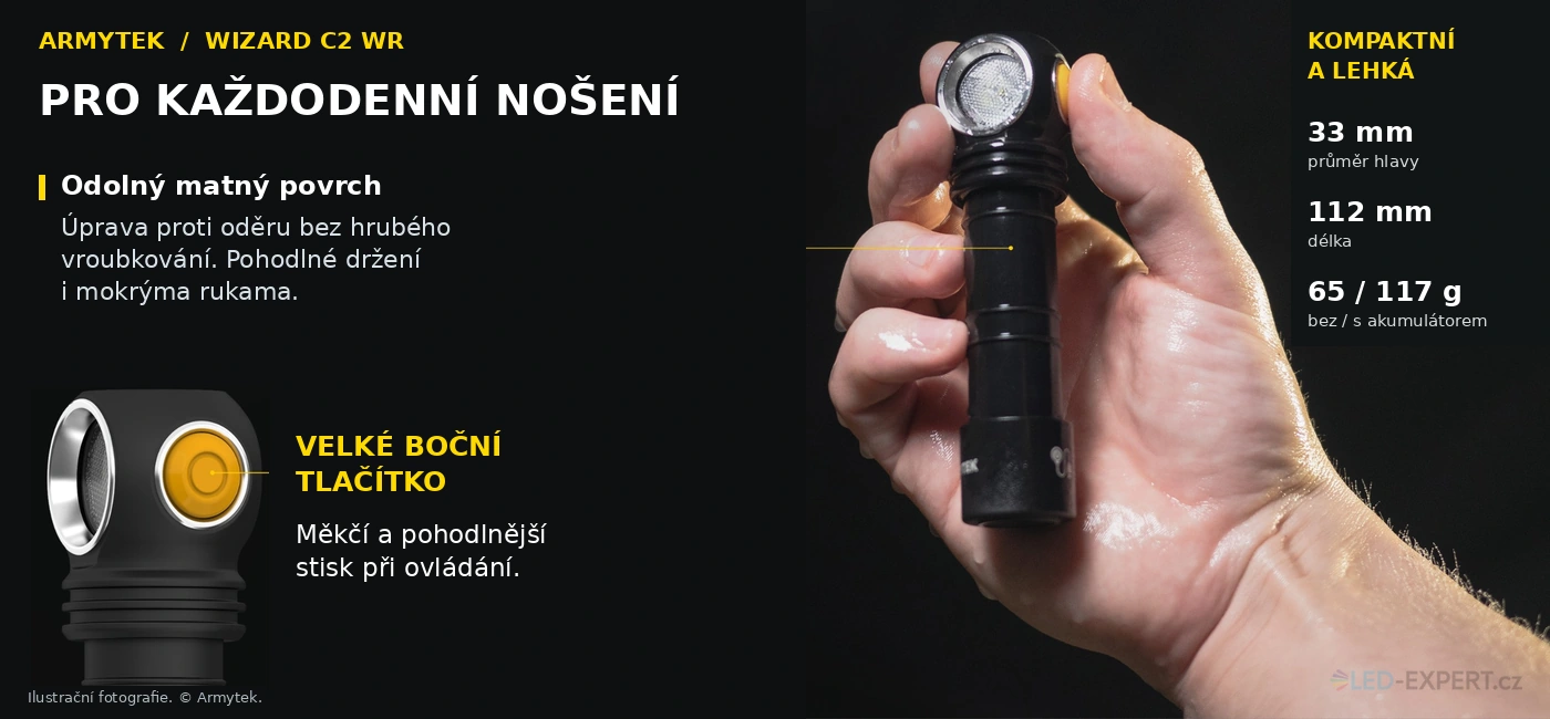 Armytek Wizard C2 WR - každodenní nošení a použití