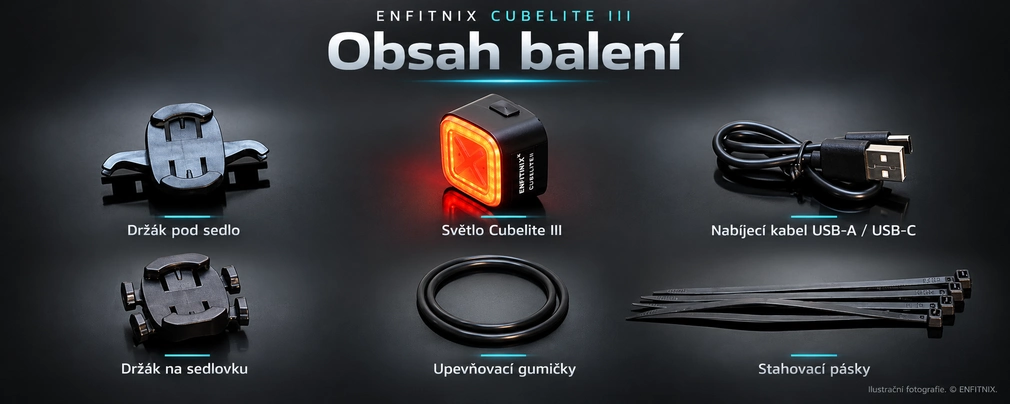 Enfitnix Cubelite III - obsah balení