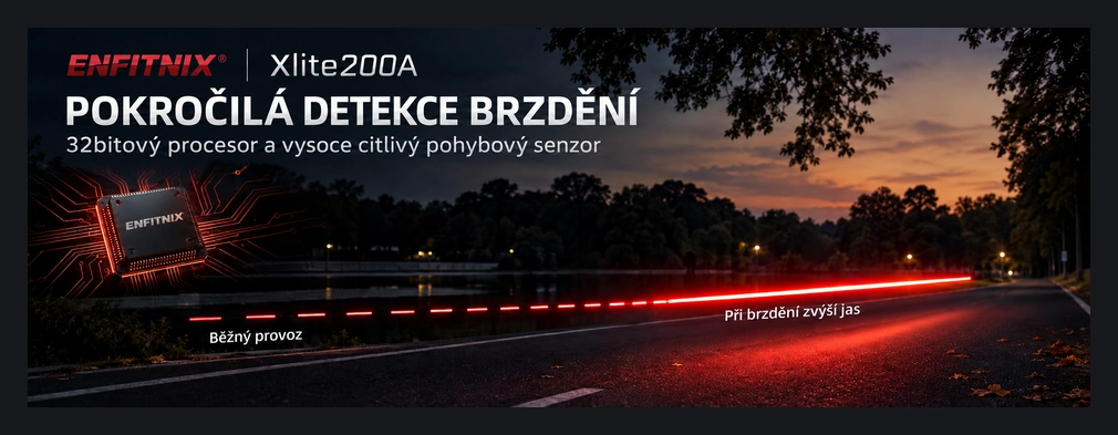 Enfitnix XLite200A - automatická detekce brzdění