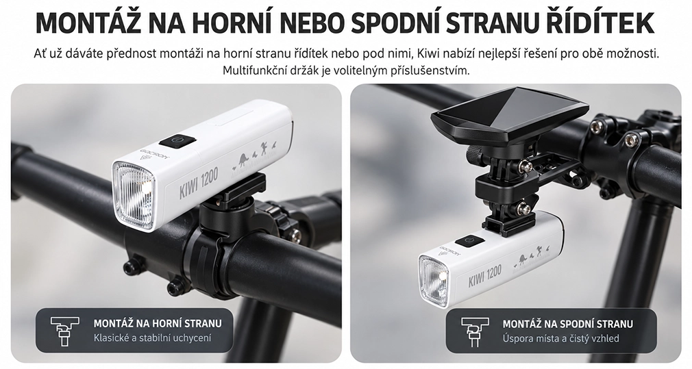 Gaciron KIWI-1200 White horní a spodní montáž