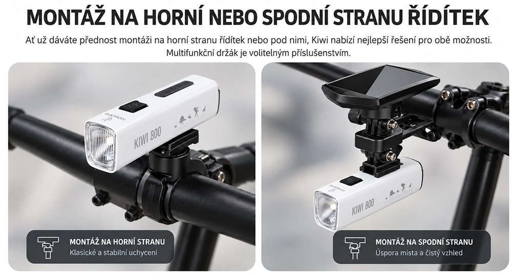 Gaciron KIWI-800 White horní a spodní montáž