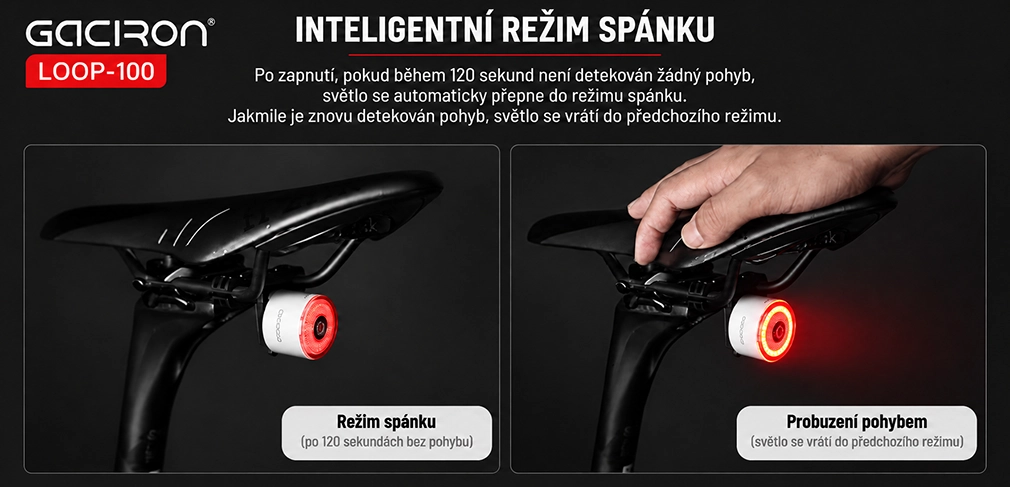 Gaciron LOOP-100 White Auto Standby automatický režim spánku