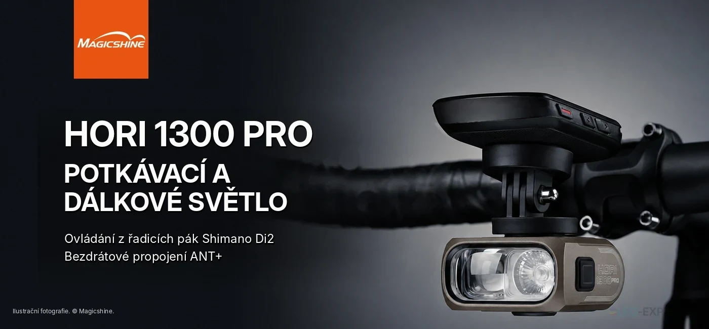 Magicshine HORI 1300 PRO Titanium - hlavní funkce