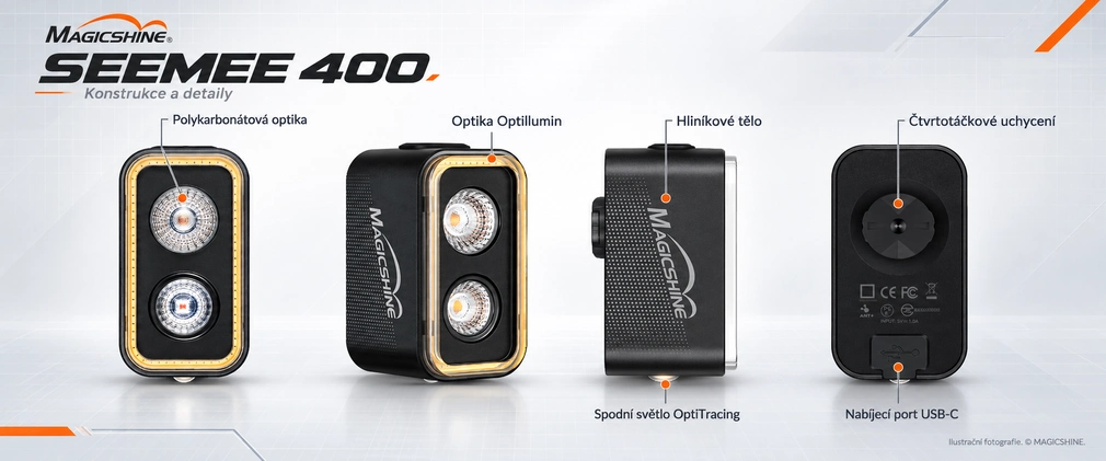 Magicshine SEEMEE 400 - 360° OptiTracing světlo