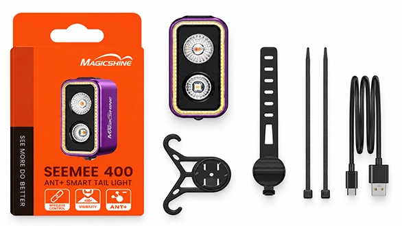 Magicshine SEEMEE 400 Purple - obsah balení