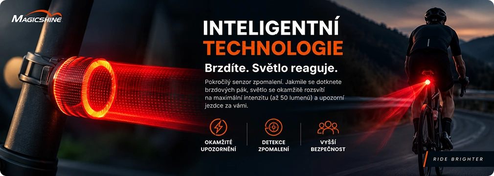 Magicshine VIVEE 50 brzdový senzor a chytré funkce