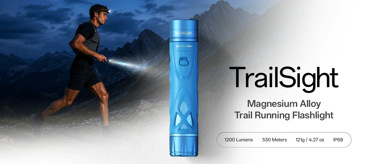 Nitecore TrailSight - hlavní parametry, výkon 1200 lm a dosvit 530 m