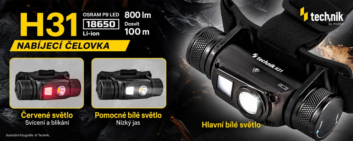 Technik H31 - světelné režimy