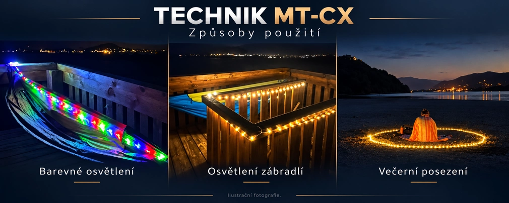 Technik MT-CX - možnosti použití kempingové lampy s navíjecím světlem