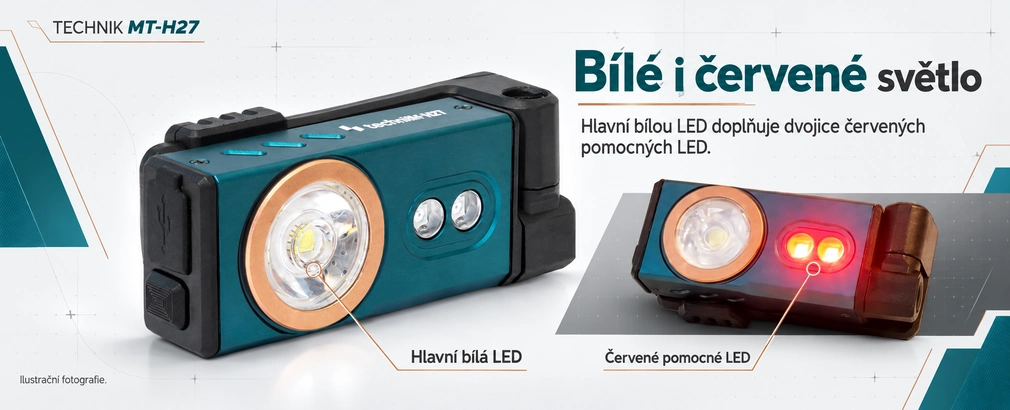 Technik H27 - bílé a červené světlo