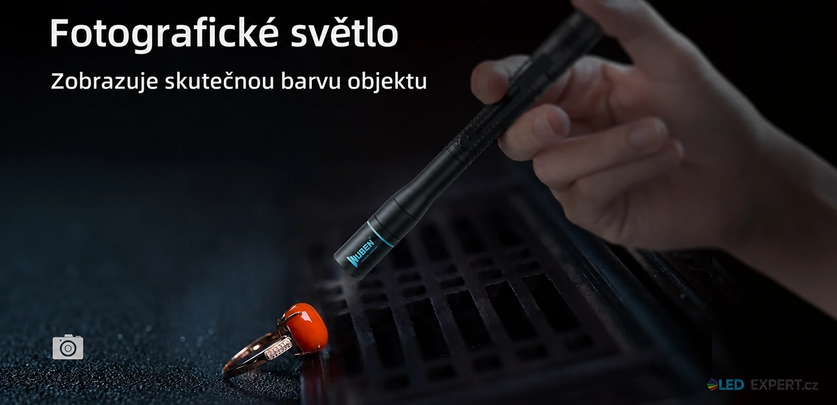 Wuben E19 High-CRI - využití jako doplňkové světlo při fotografování
