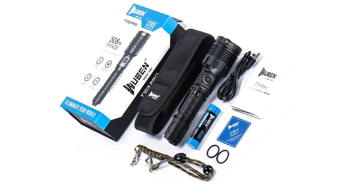 Wuben T103 PRO - obsah balení