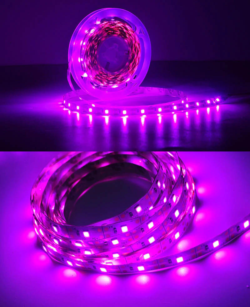 USB LED pásek pro pěstování rostlin 5 metrů IP65 vodotěsný
