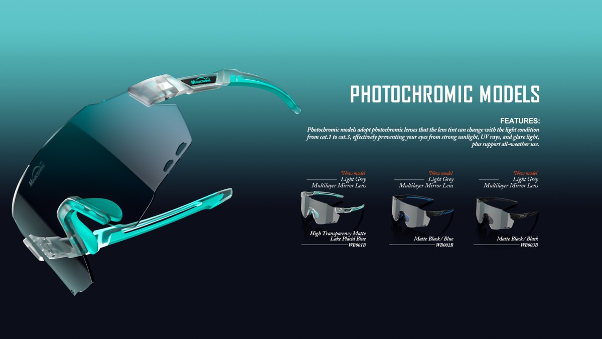 Sportovní brýle Magicshine Windbreaker WB001B Fotochromatické