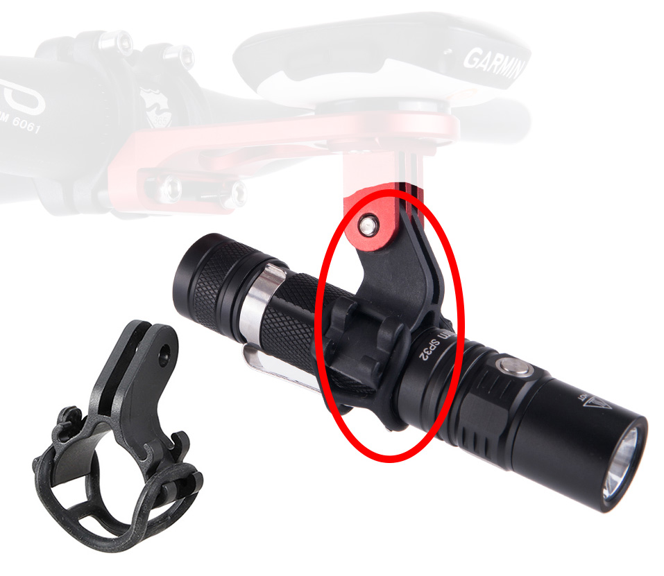 Držák ruční svítilny pro GoPro redukci