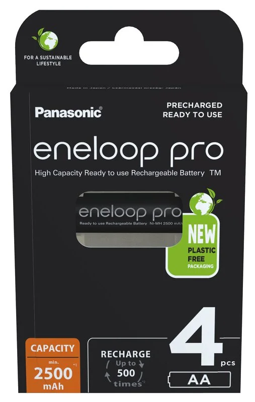 Panasonic Eneloop PRO AA 2500mAh 4ks BK-3HCDE/4BE