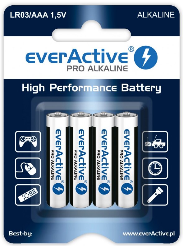 Baterie everActive Pro LR03 AAA 4ks