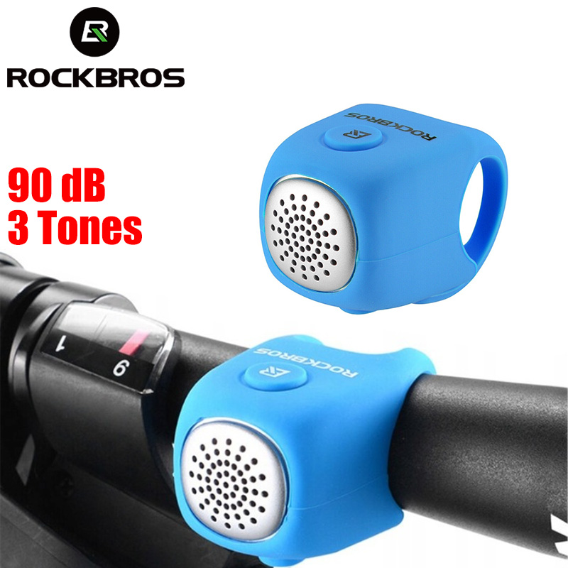 Elektronický zvonek na kolo Rockbros CB1709BU modrý
