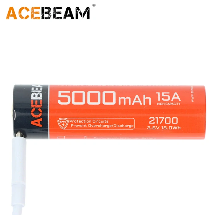 Dobíjecí USB baterie AceBeam 21700 5000mAh 15A