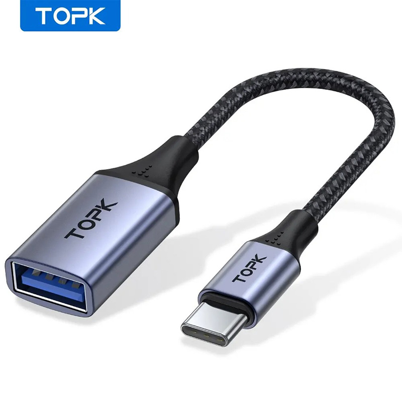 Adaptér USB-A do USB-C TOPK