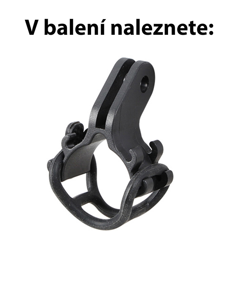 Držák ruční svítilny pro GoPro redukci (na přilbu)