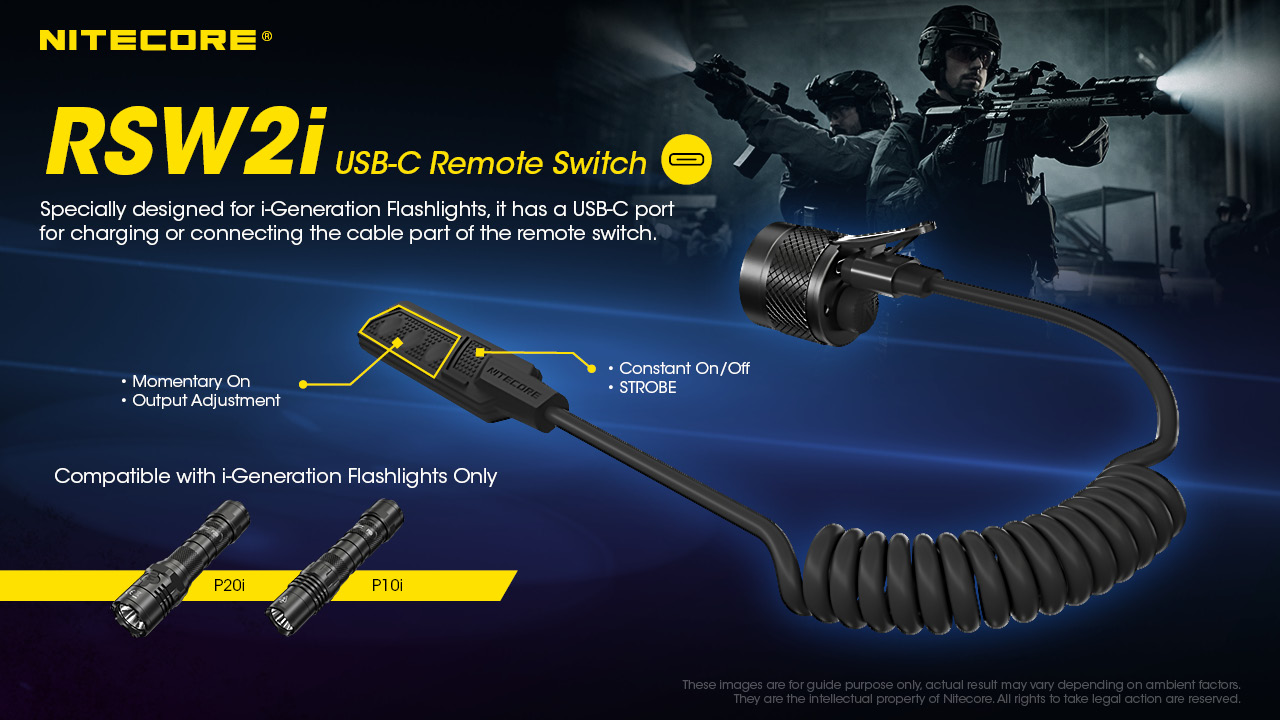 Nitecore Tlakový Spínač RSW2i s USB-C