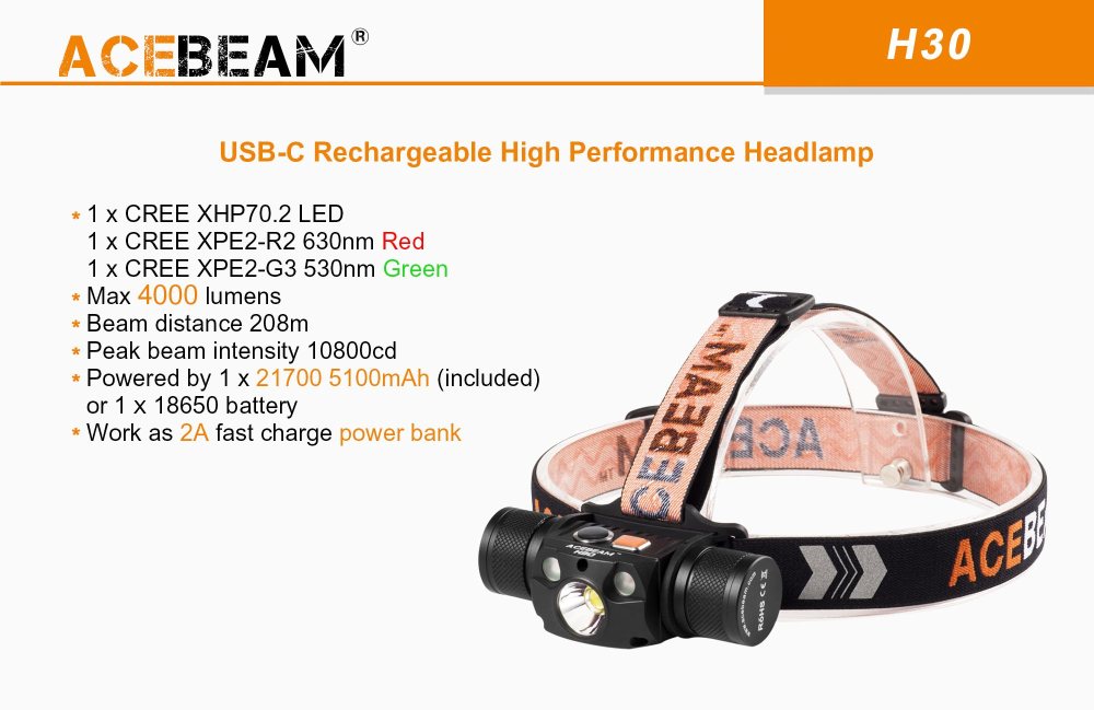 Acebeam H30 R+G