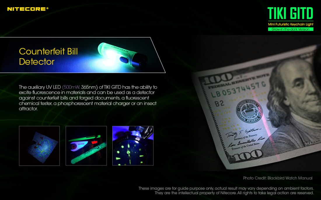 Nitecore Tiki GITD Green