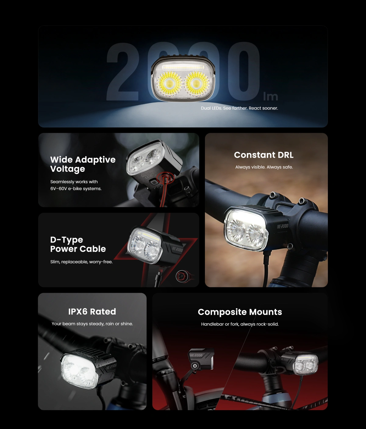 Magicshine ME 2000 E-Bike svítilna