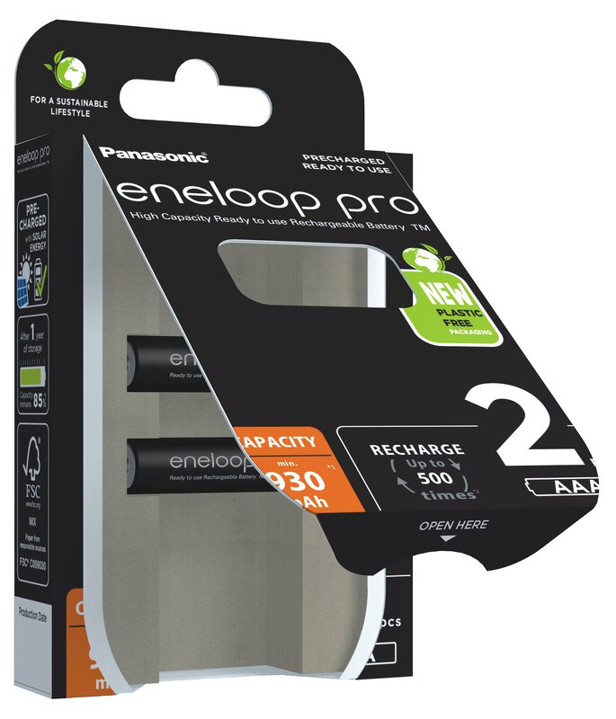 Panasonic Eneloop PRO AAA 930mAh 2ks BK-4HCDE/2BE