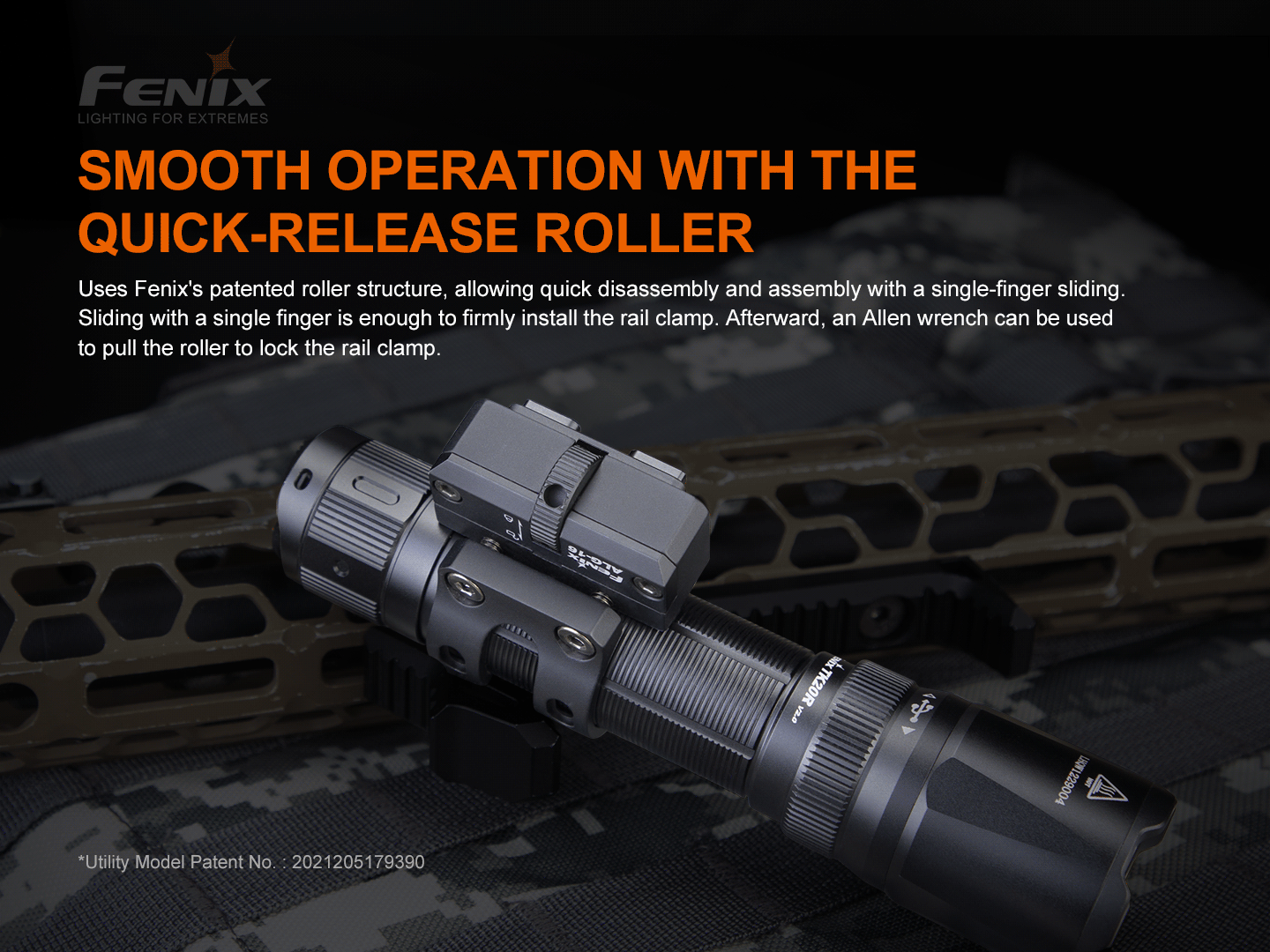 Kovová montáž Fenix ALG-16 pro svítilny na M-LOK
