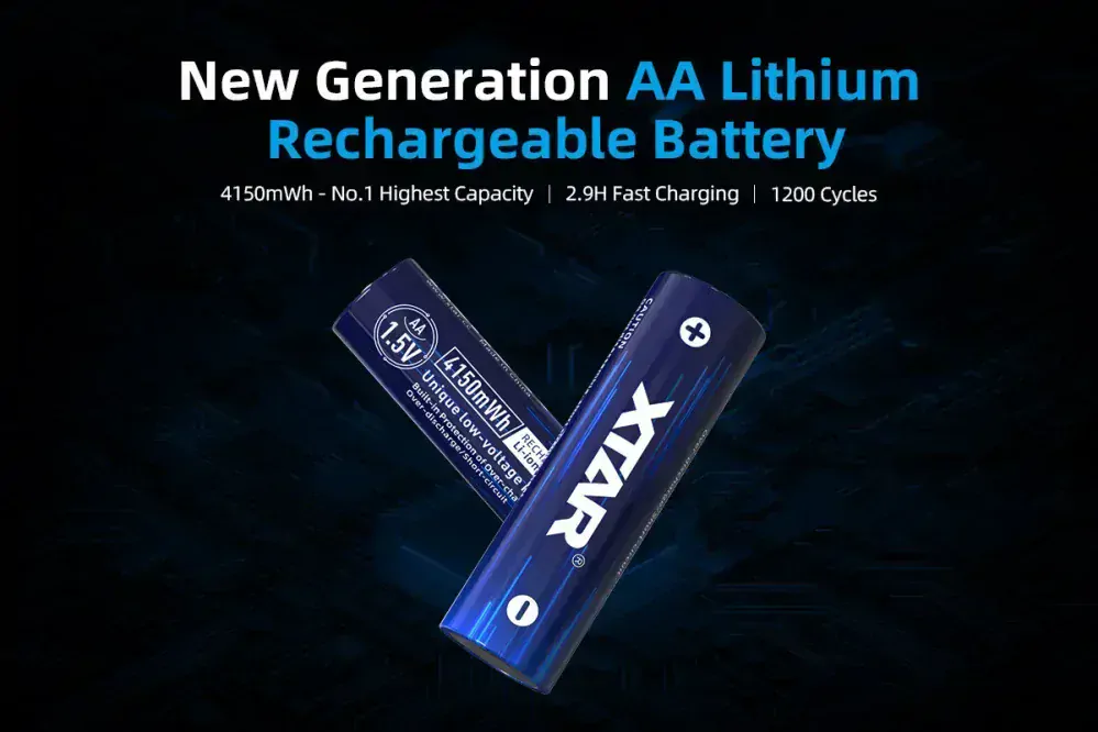 Xtar AA 1.5V 4150mWh 2500mAh Li-Ion baterie 4 kusy