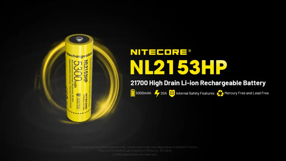 Baterie Li-ion 21700 Nitecore 5300mAh (NL2153HP)