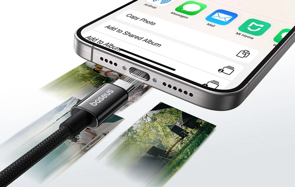Kabel BASEUS USB-C / 1M / 5A / 100W CAWJ020001