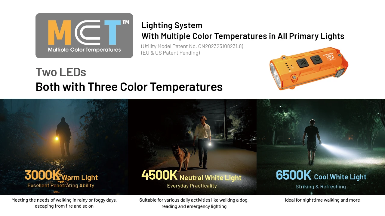 Nitecore TIP3 oranžová