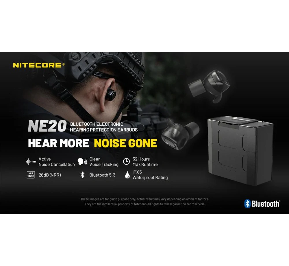 Nitecore NE20 Smart ballistic earphones