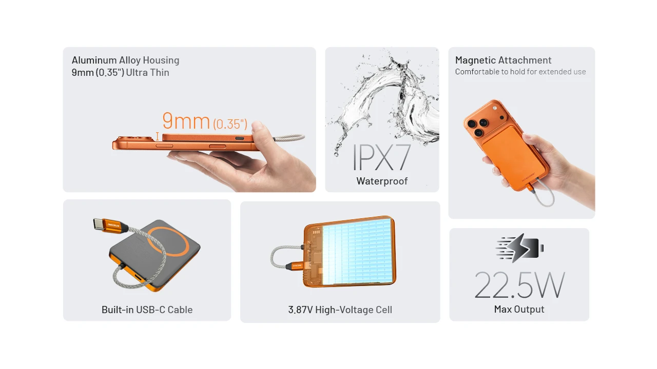 Powerbanka Nitecore POCKET 5 orange