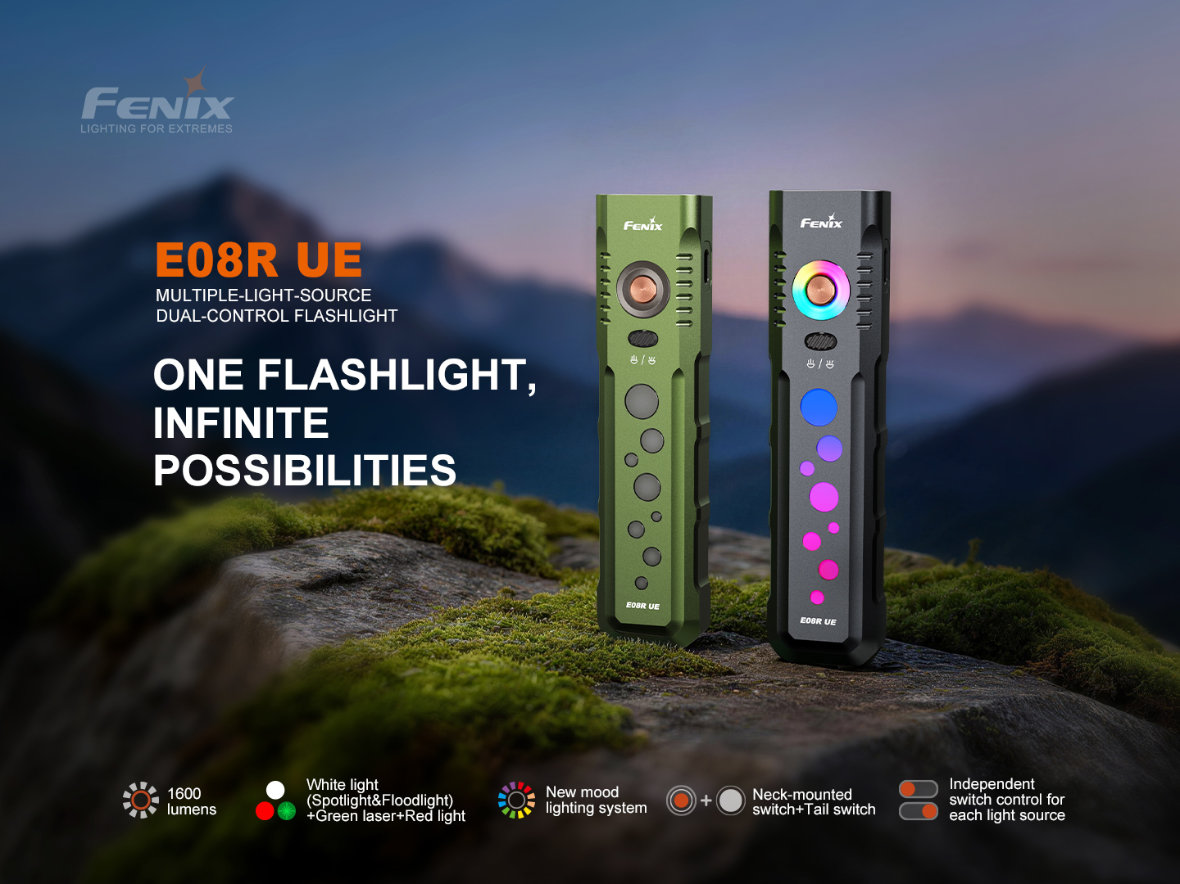 Fenix E08R UE černá
