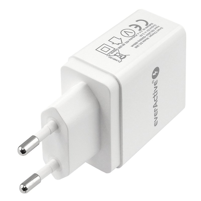 EverActive USB síťový adaptér 3.4A