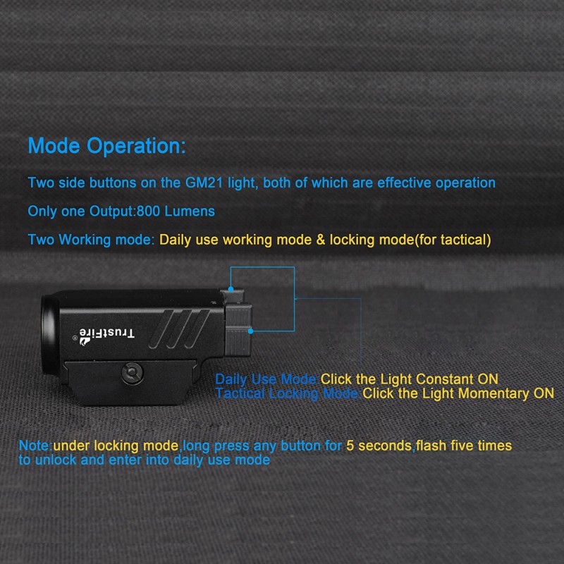 Trustfire GM23 svítilna na zbraň