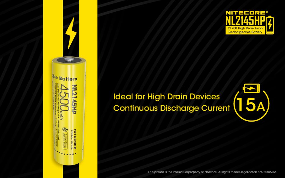 Baterie Li-ion 21700 Nitecore 4500mAh (NL2145HP)