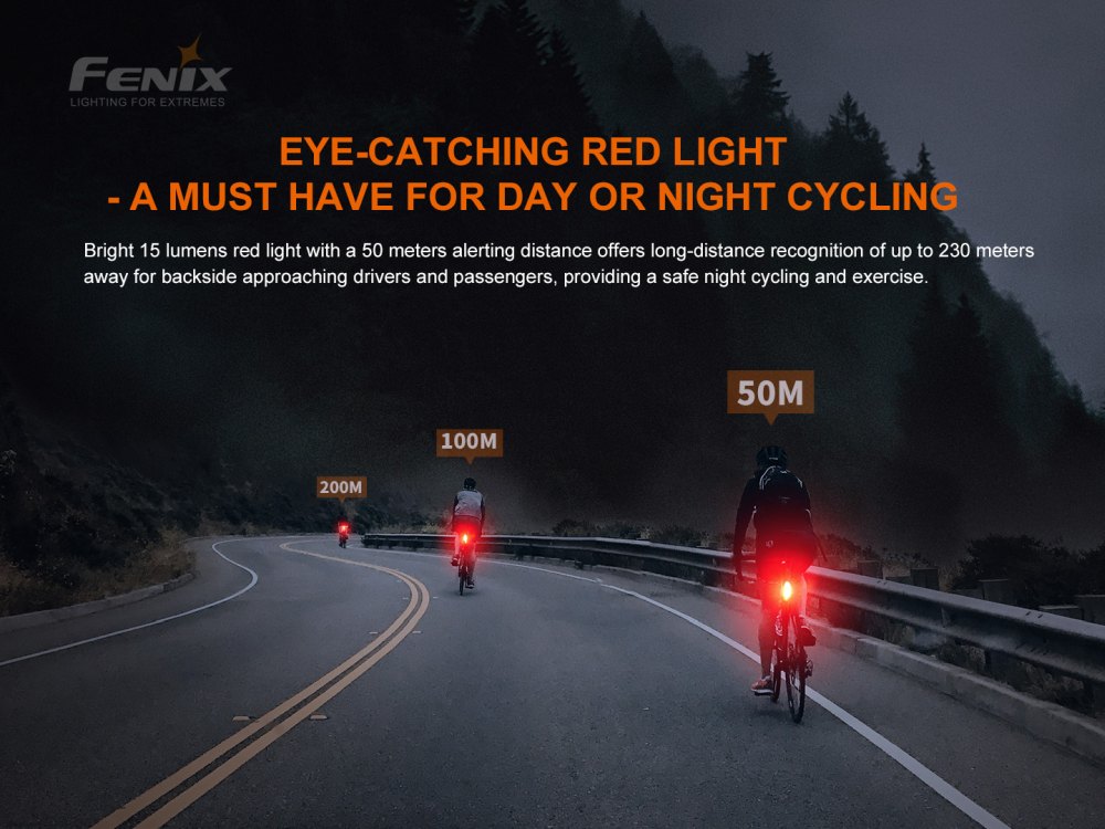 Fenix BC05R V2.0 zadní, černá
