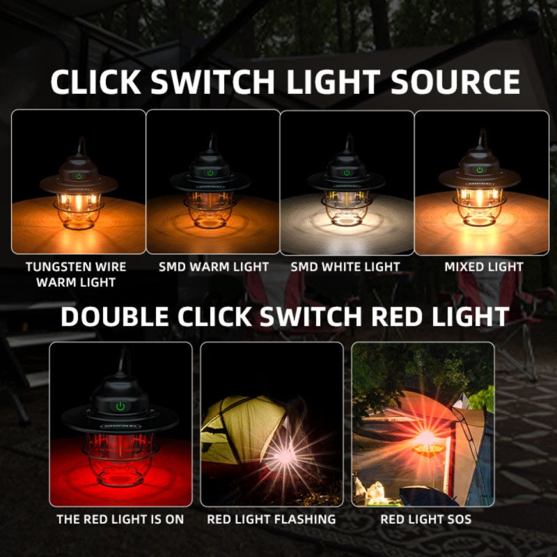 Superfire T57 Mini Kempingová Lampa