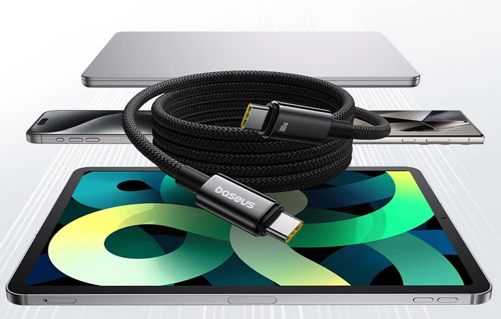 Kabel BASEUS USB-C / 1M / 5A / 100W CAWJ020001