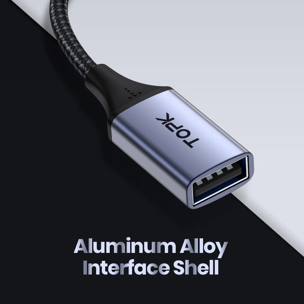 Adaptér USB-A do USB-C TOPK