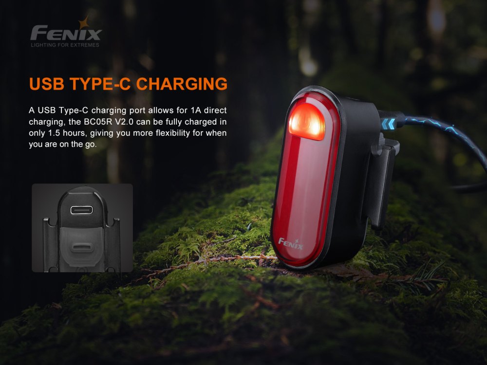 Fenix BC05R V2.0 zadní, černá