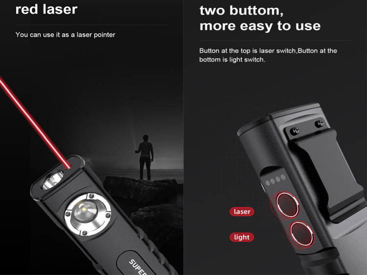 Superfire G20 multifunkční svítilna