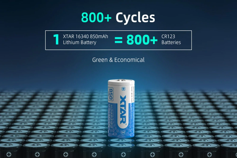Xtar 16340 850mAh Li-Ion