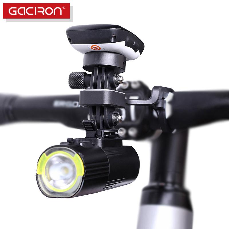 Gaciron H09 multifunkční Aero držák Garmin/GoPro/Led na jízdní kola