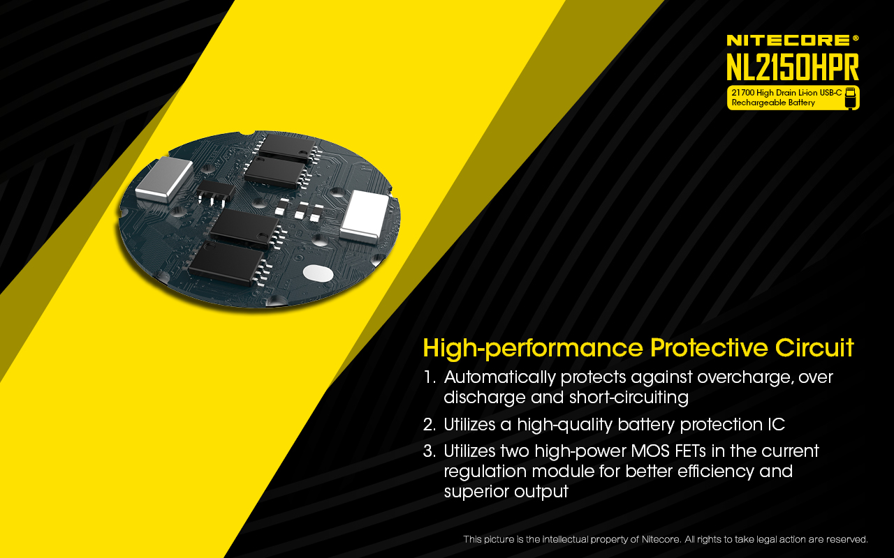 Dobíjecí USB baterie Nitecore 21700 5000mAh USB (NL2150HPR)